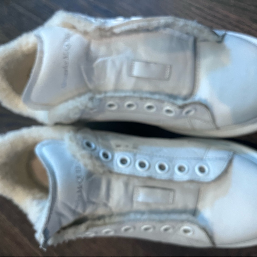 Alexander McQueen White Sneakers Minimalist Design